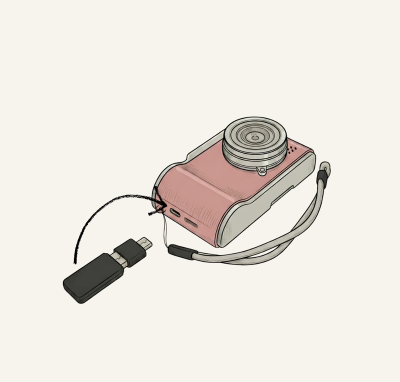 Transfer via USB-C
